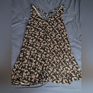 Soft & Sexy American Eagle Outfitters Black Floral Dress